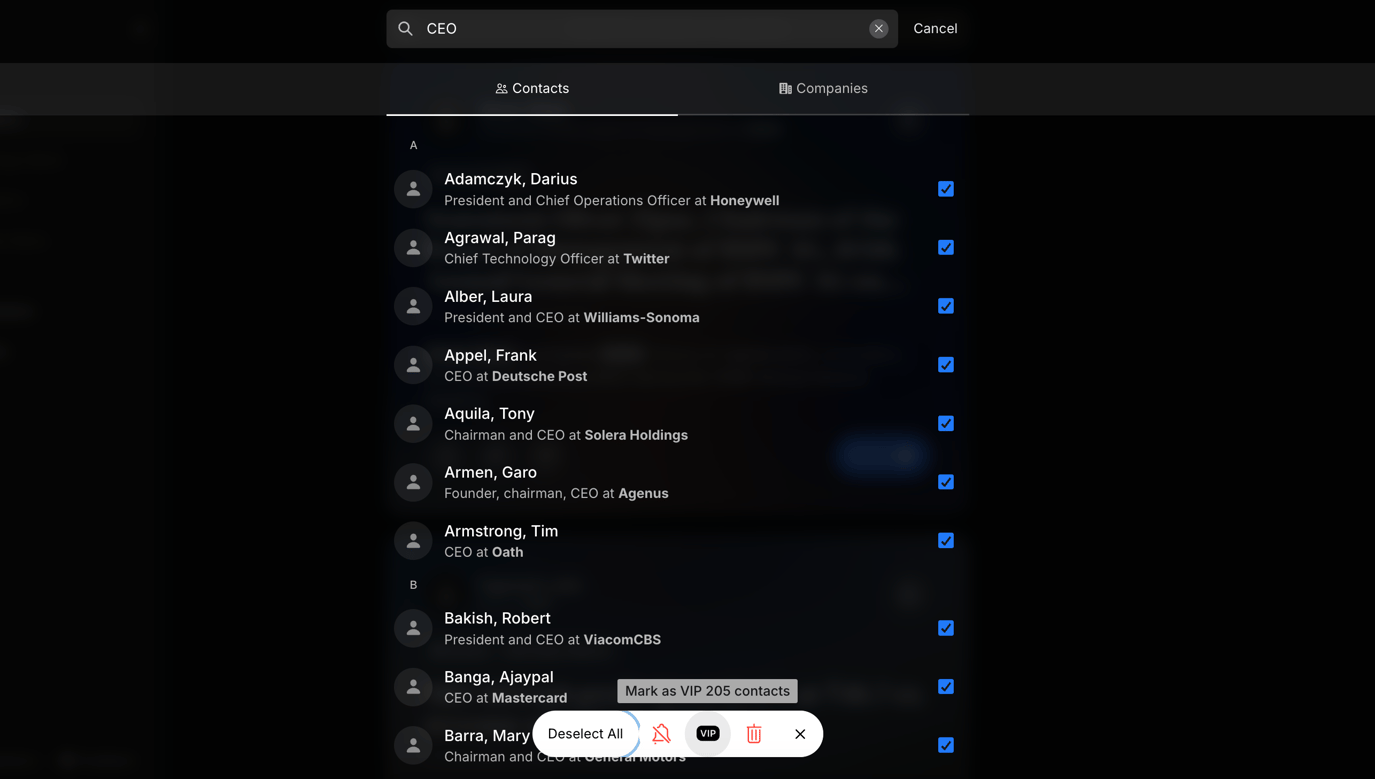 Vip Profile Settings Account setup best practices