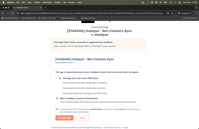 tick_chechbox_and_connect_app